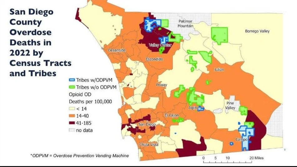 Naloxone Distribution Map